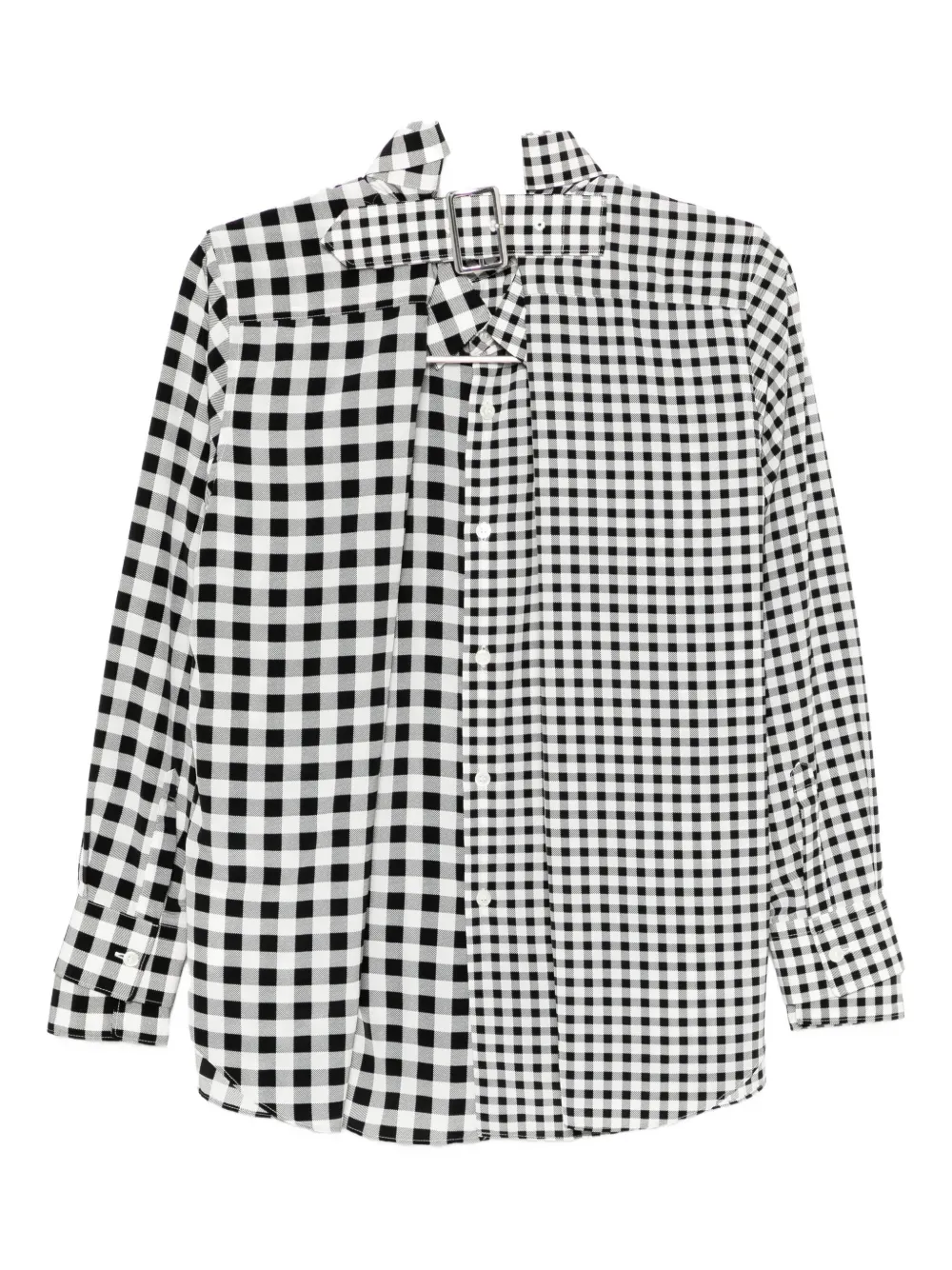 Comme Des Garçons checked shirt - Zwart