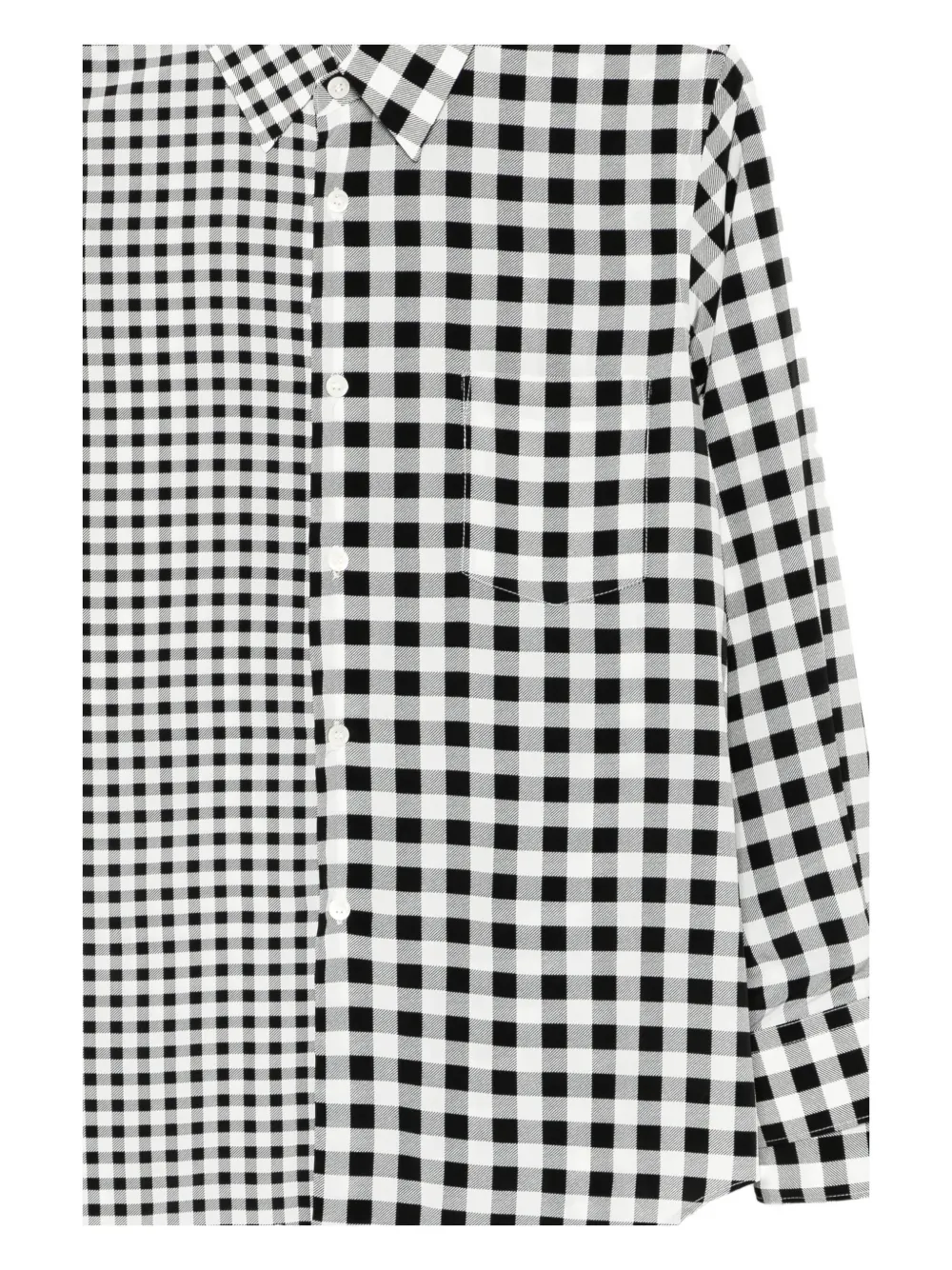 Comme Des Garçons Checked Shirt In Black
