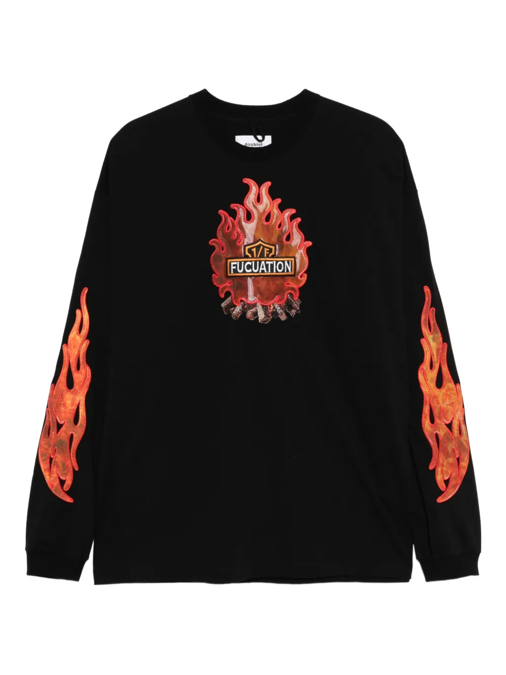 Doublet 1/F Fucuation-lenticular printed T-shirt | Black | Image 1