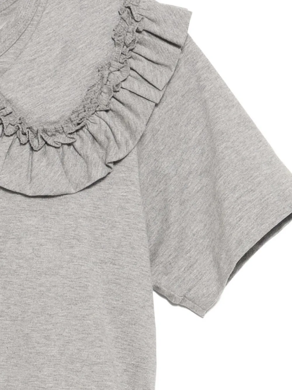 Comme Des Garcons Girl Ruffled T-shirt In Gray