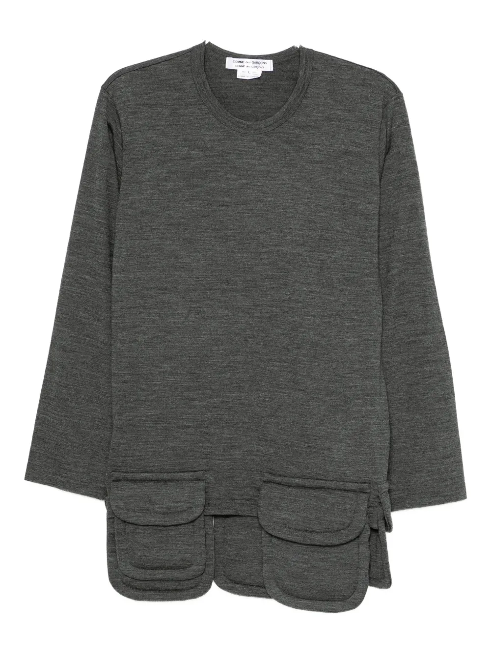 Comme Des Garçons Multi-pocket T-shirt In Gray