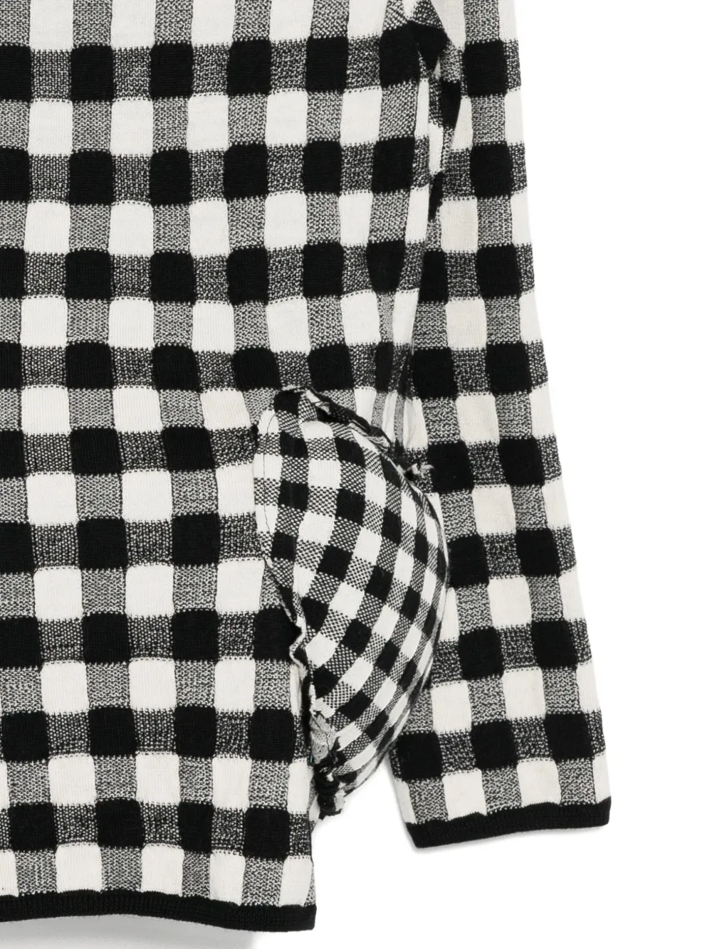 Comme Des Garçons Geruite trui Zwart