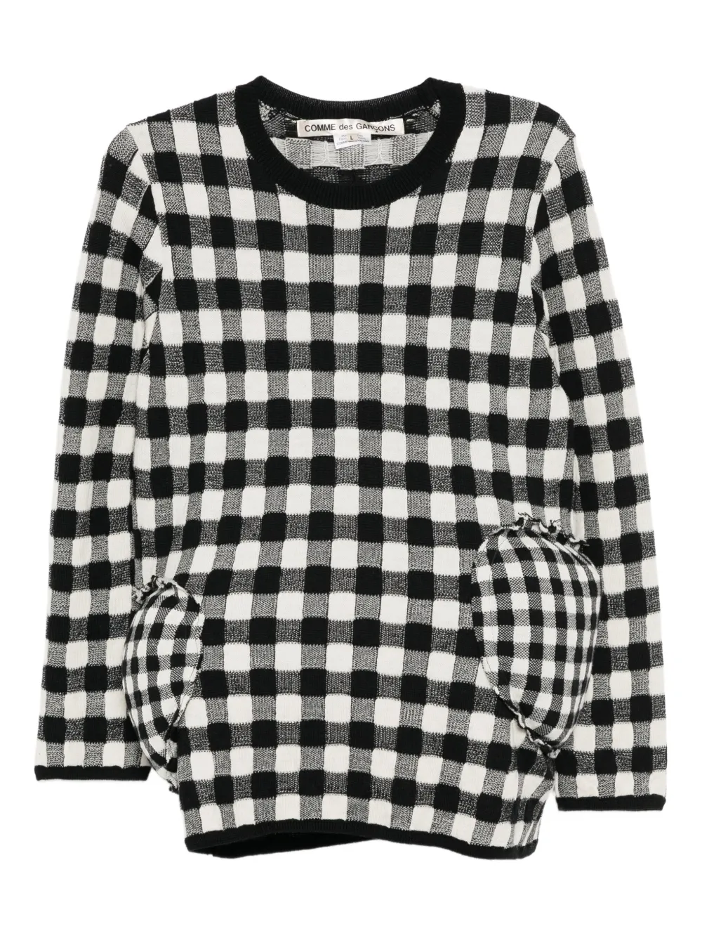 Comme Des Garçons checked jumper - Schwarz