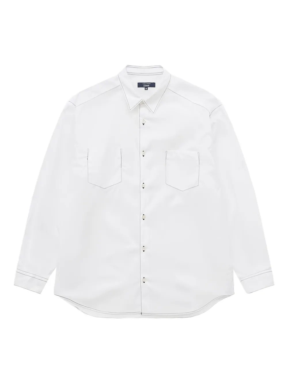 Comme des Garçons Homme pocket stitch shirt – White