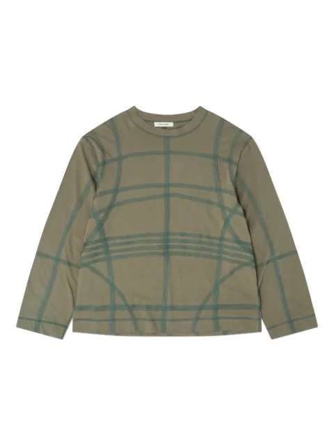 Craig Green camiseta grid de manga larga
