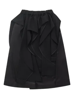 スカート noir kei ninomiya COMME des GARCONS Noir Kei Ninomiya x Comme des Garçons satin tulle tiered pleated