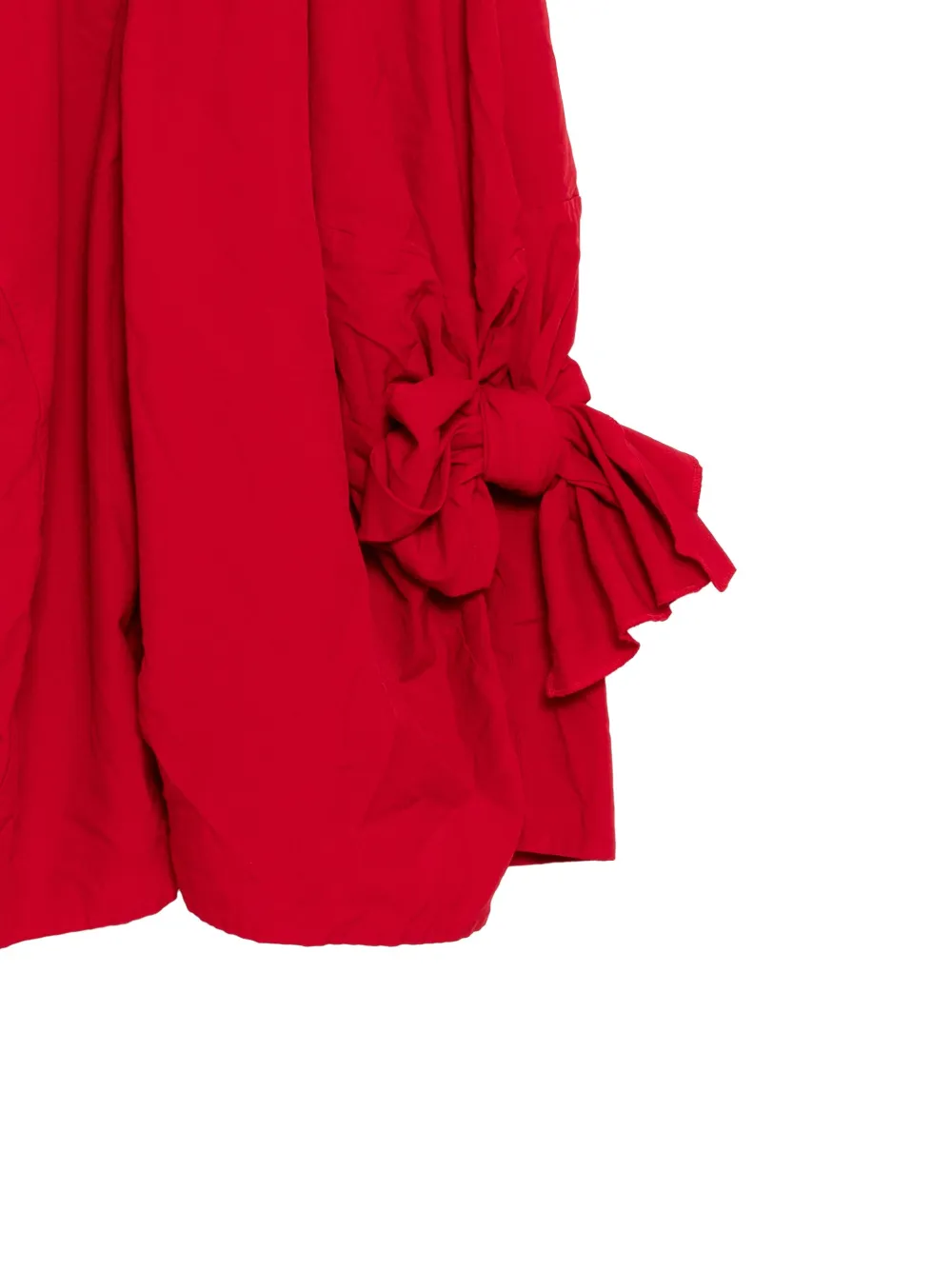 Comme Des Garçons Comme Des Garçons Broek met geknoopt detail Rood