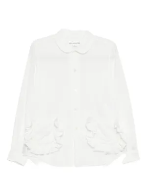 COMME des GARÇONS GIRL ホワイトシャツ M COMME des GARCONS GIRL（シャツ/ブラウス(長袖/七分)）のフリマ