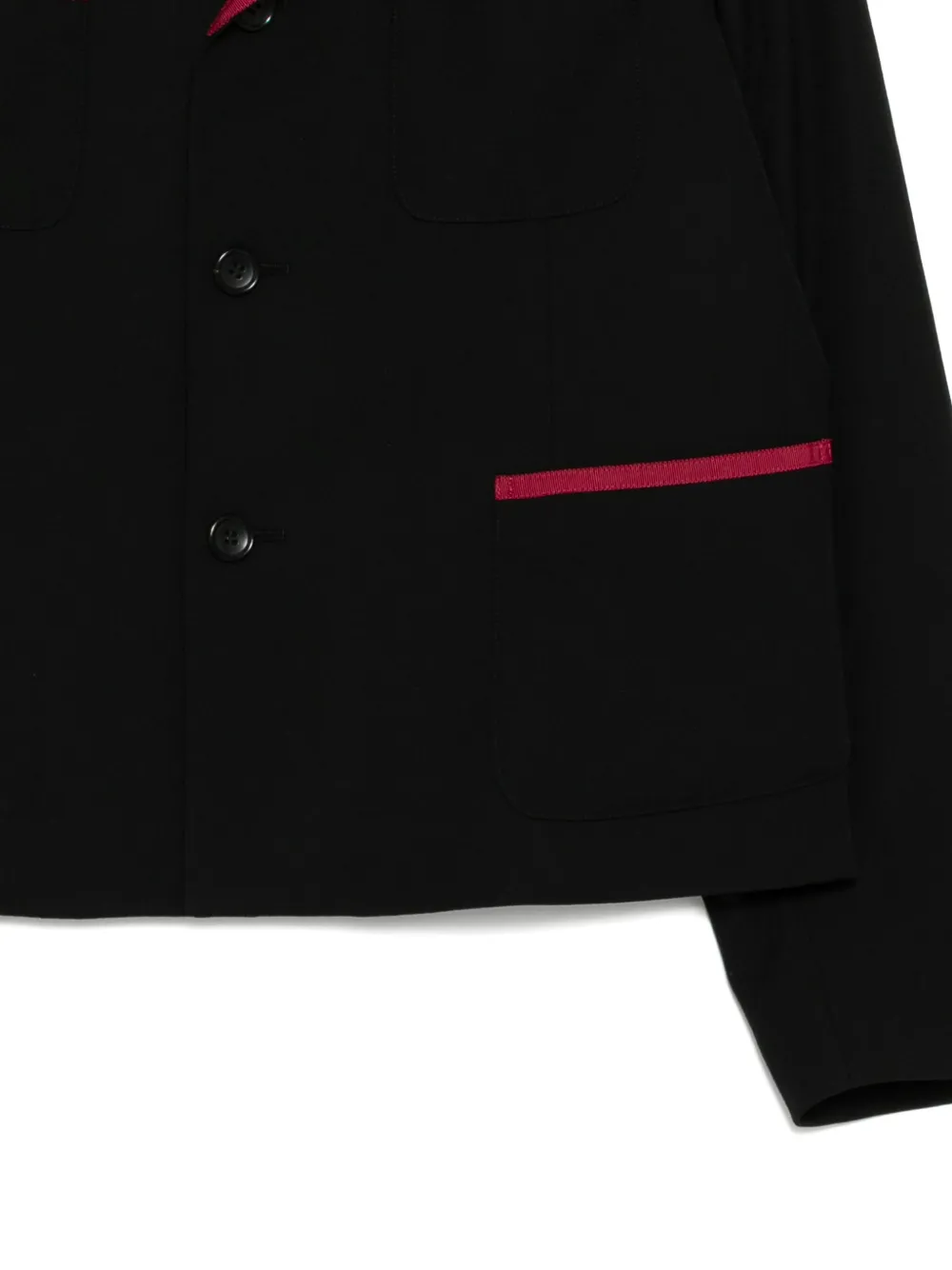 Comme Des Garcons Girl Wool Blazer In Black
