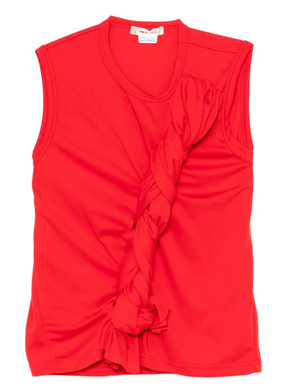 Comme Des Garçons knot-detail vest - Rosso
