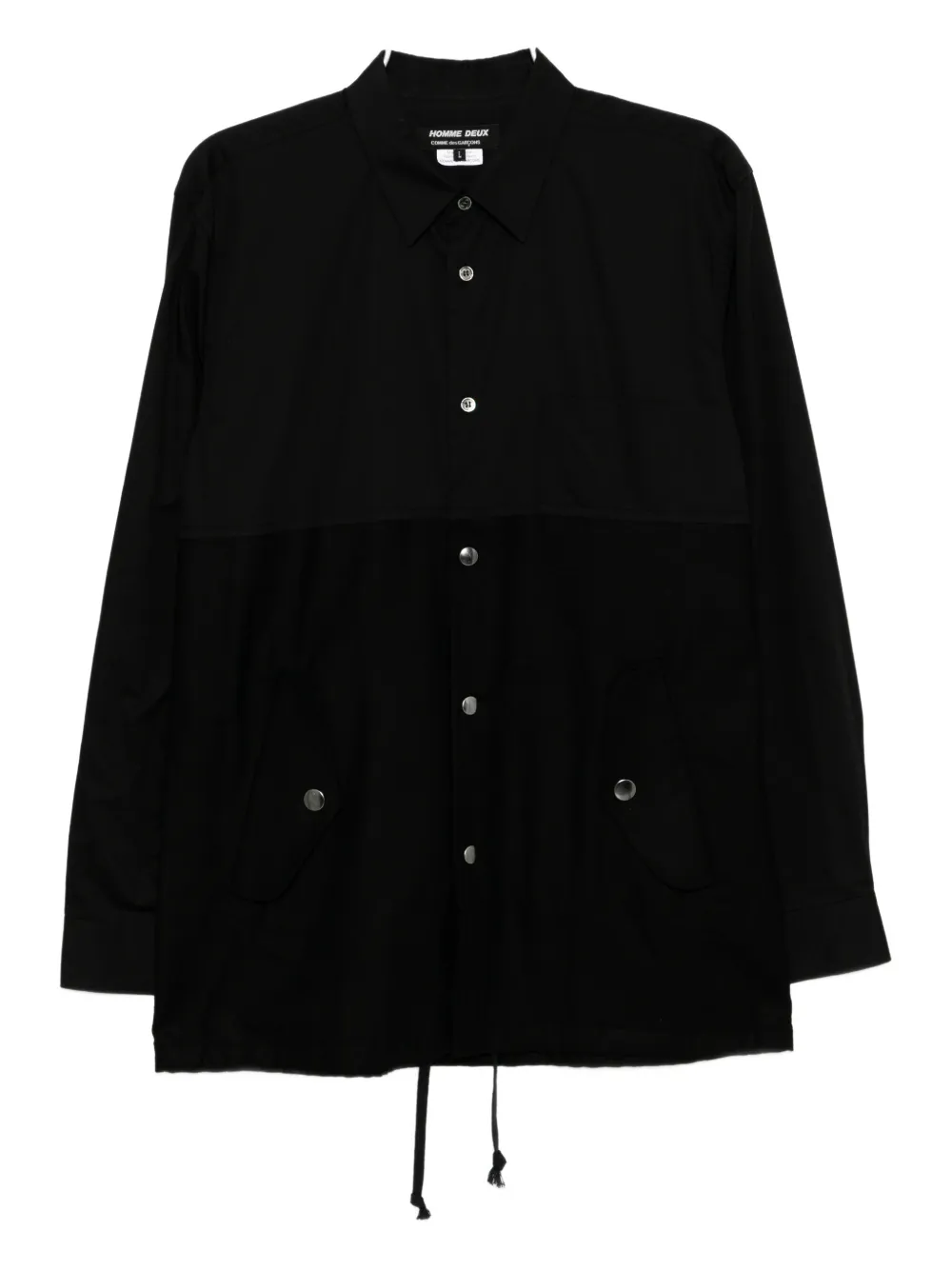 Comme des Garçons Homme Deux long-sleeve cotton shirt - Nero