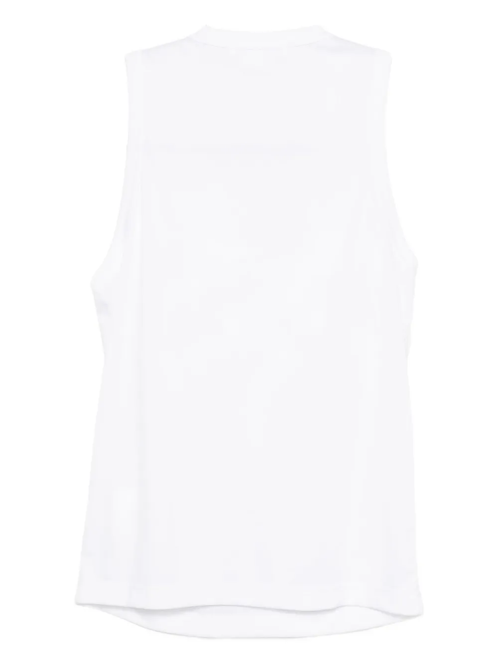 Comme Des Garçons Knot-detail Tank Top In White