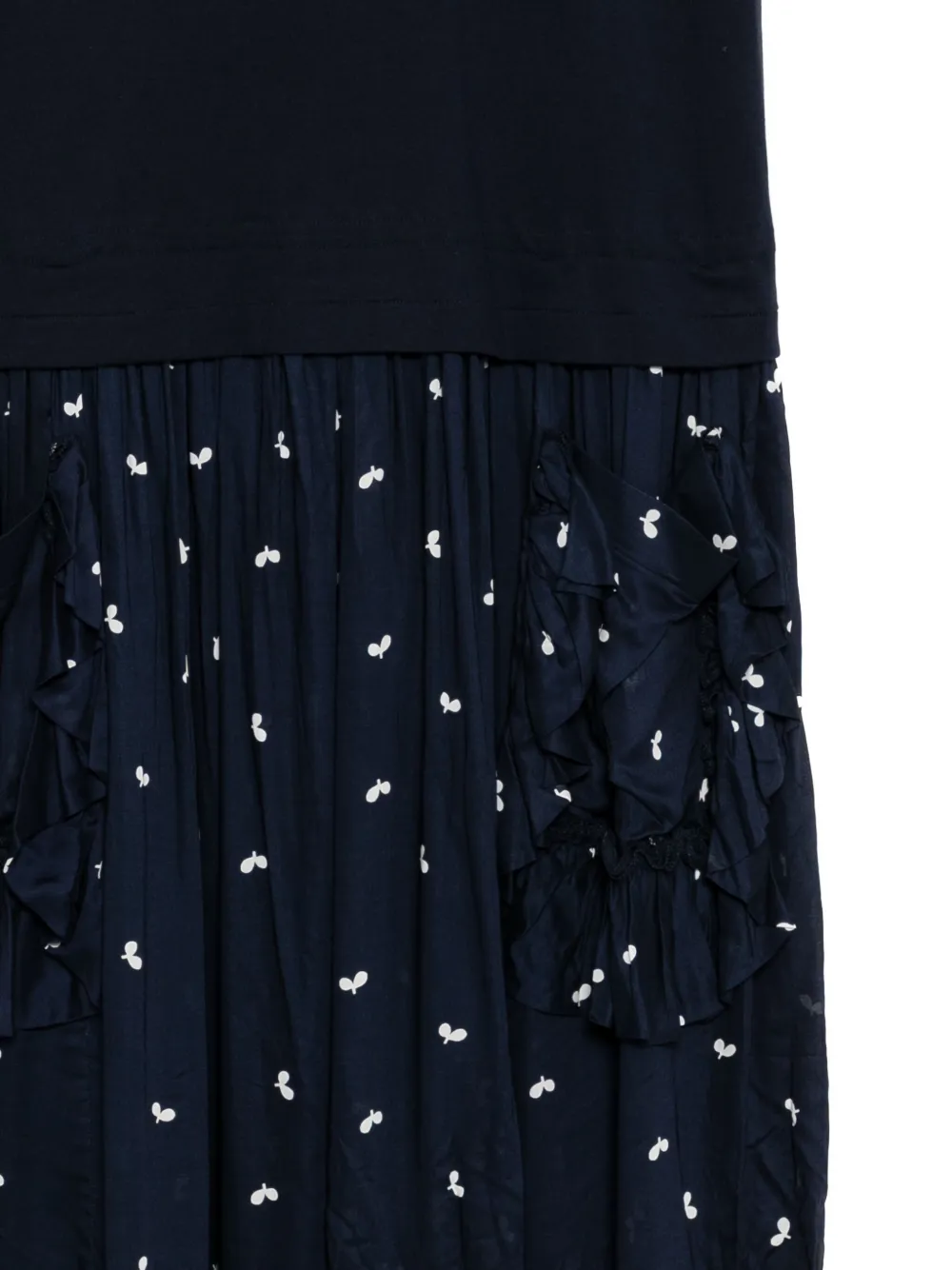 Comme Des Garçons Girl Jurk met ruche zak Blauw