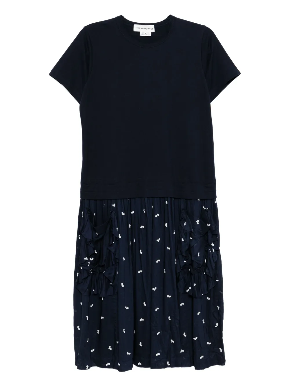 Comme Des Garçons Girl ラッフルポケット ワンピース - ブルー Comme Des Garçons Girl ラッフルポケット ワンピース - ブルー