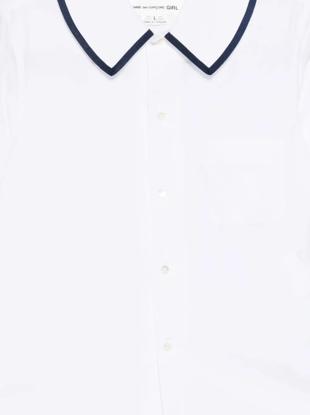 Comme Des Garçons Girl Katoenen blouse Wit