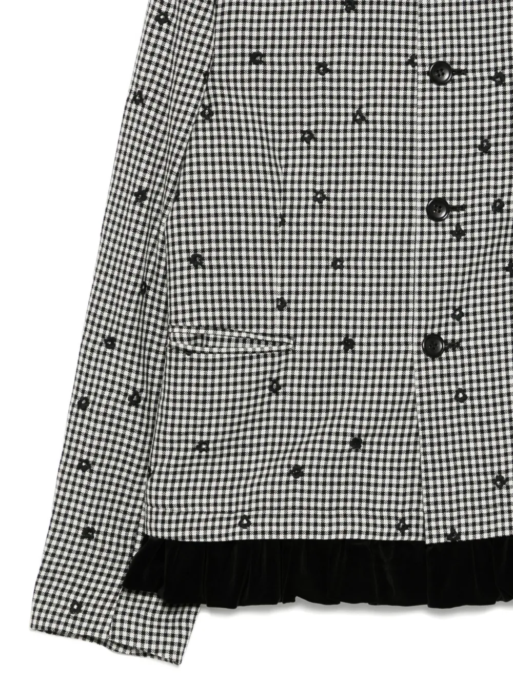 Comme Des Garcons Girl Checked Jacket In Gray