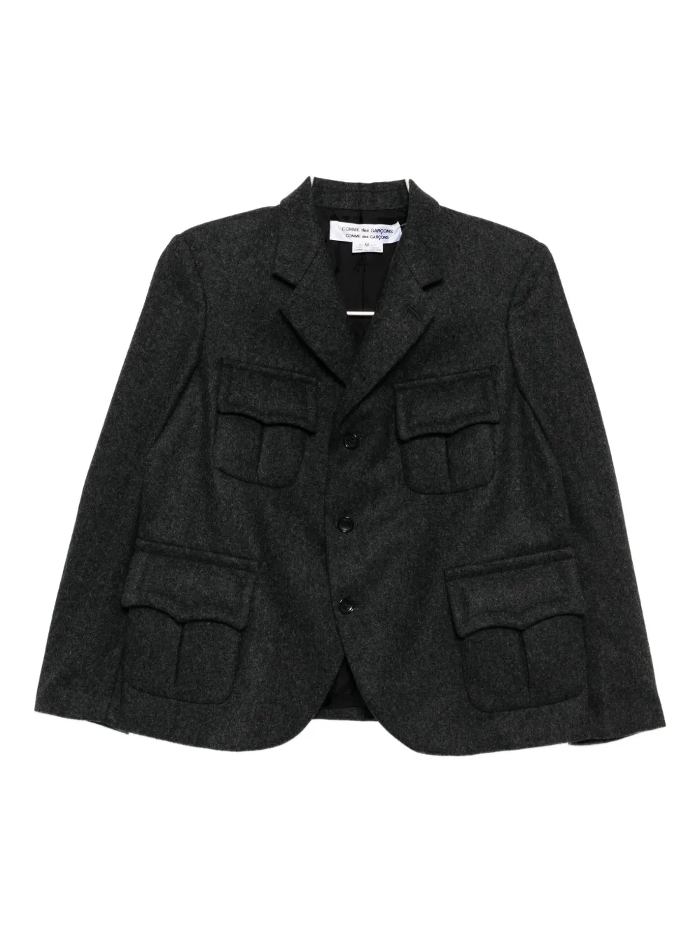 Comme Des Garçons Single-breasted Blazer In Multi