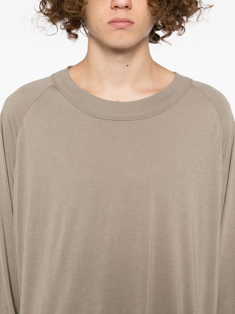Jan Van Essche T-shirt met raglan mouwen Grijs