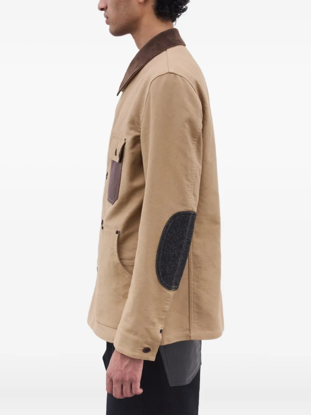 Junya Watanabe Asymmetric Barn Jacket In Brown