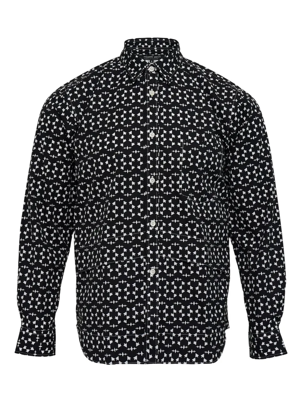 Comme des Garçons Homme Deux camisa estampada | negro | Image 1
