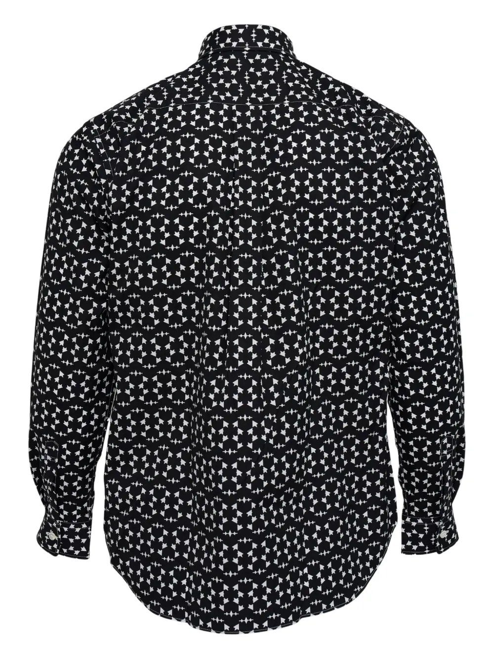 Comme des Garçons Homme Deux Overhemd met print - Zwart