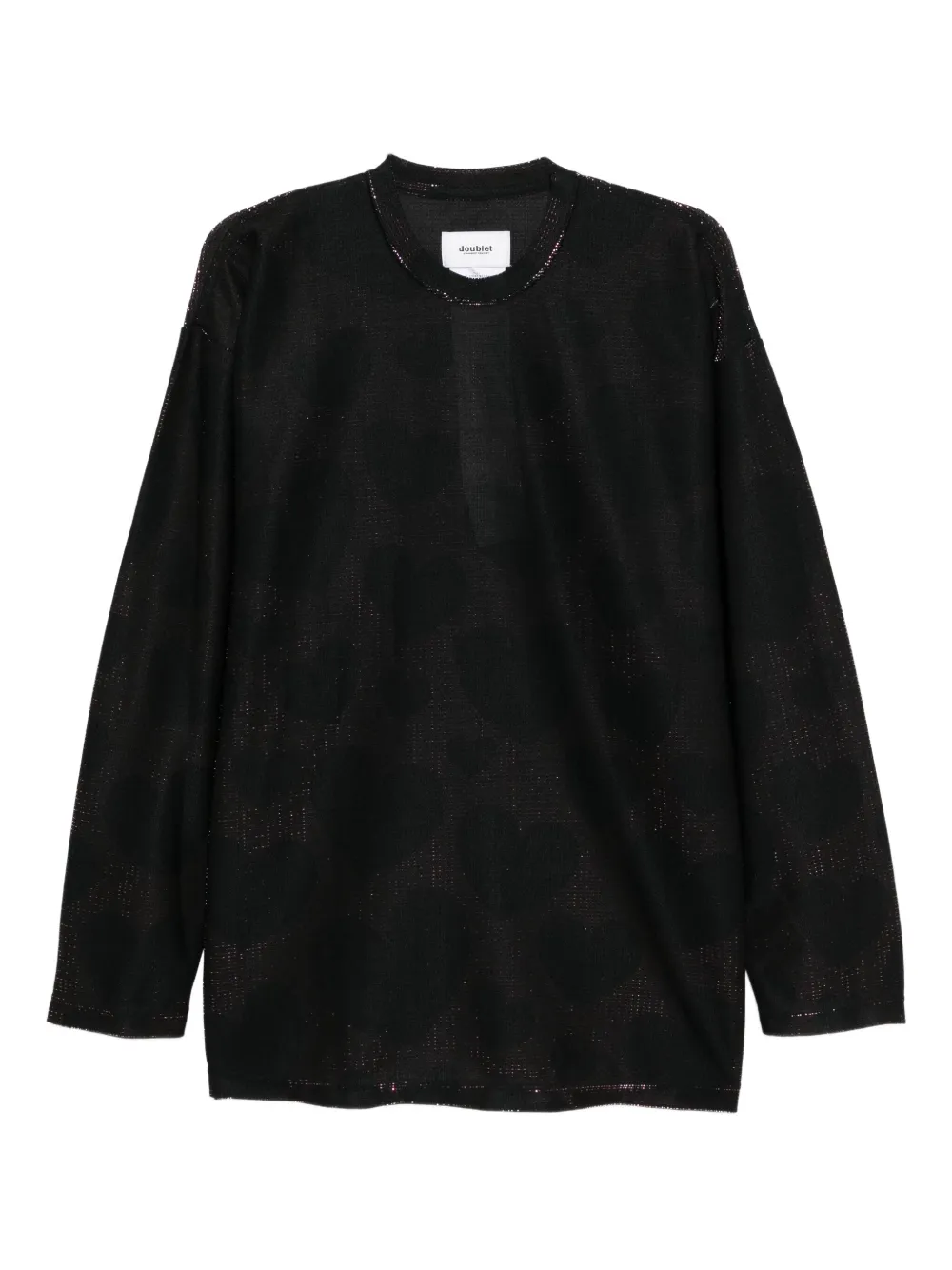 Doublet heart-print sparkling T-shirt | Pink | Image 1