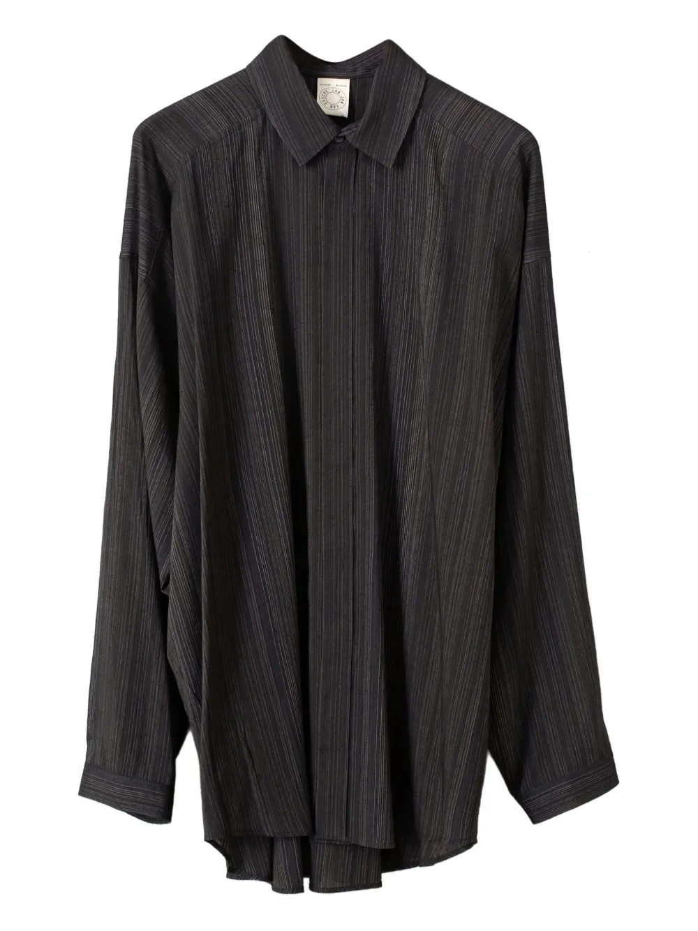 Jan Jan Van Essche camisa con motivo de rayas y botones | negro | Image 1