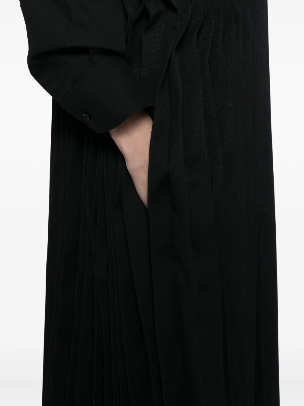 Comme Des Garçons Pleated Dress In Multi