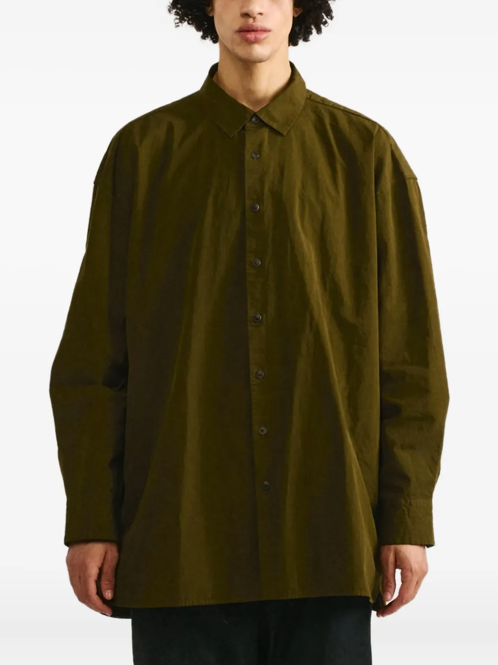 Casey Casey Hamnet Buttoned Shirt In Green