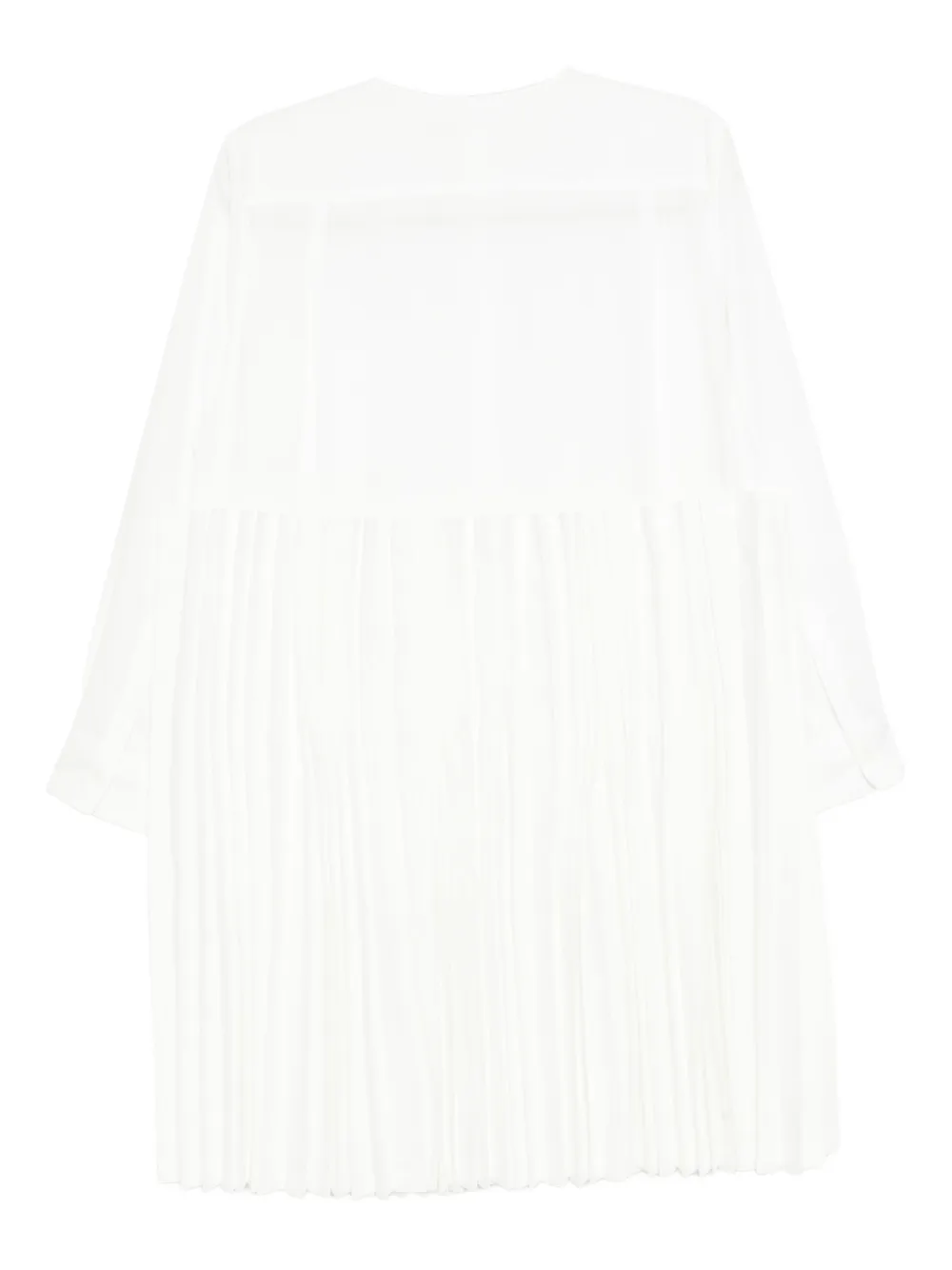 Comme Des Garçons pleated shirt - Wit