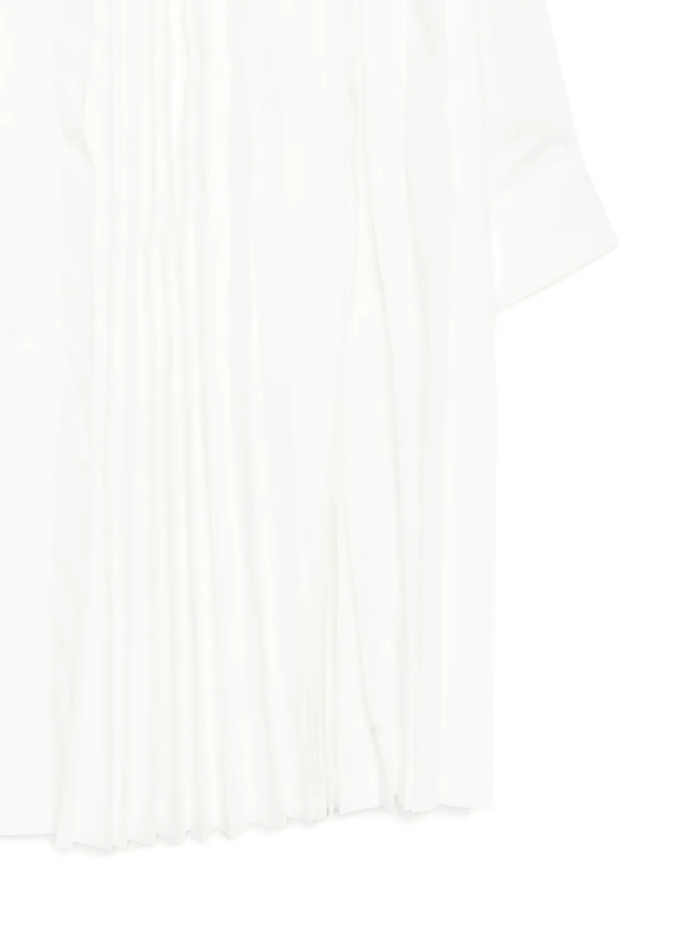 Comme Des Garçons Pleated Shirt In White