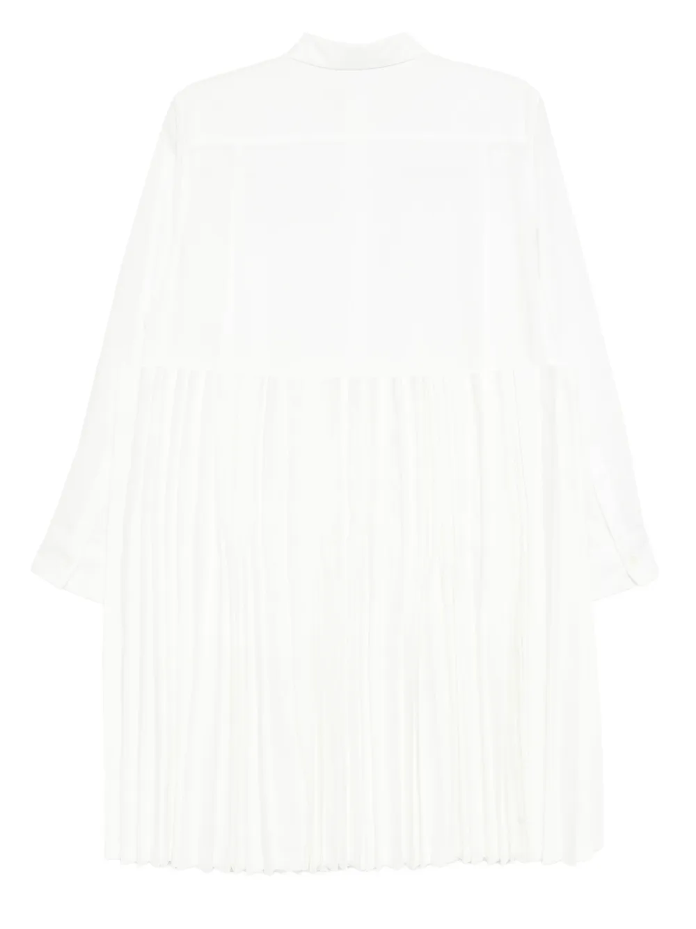 Comme Des Garçons Geplooide Blouse Wit