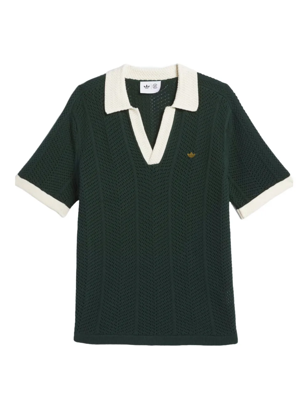 adidas x CLOT Polo con scollo a V - Verde