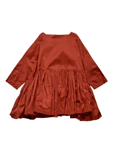 Egg Flora square-neck top