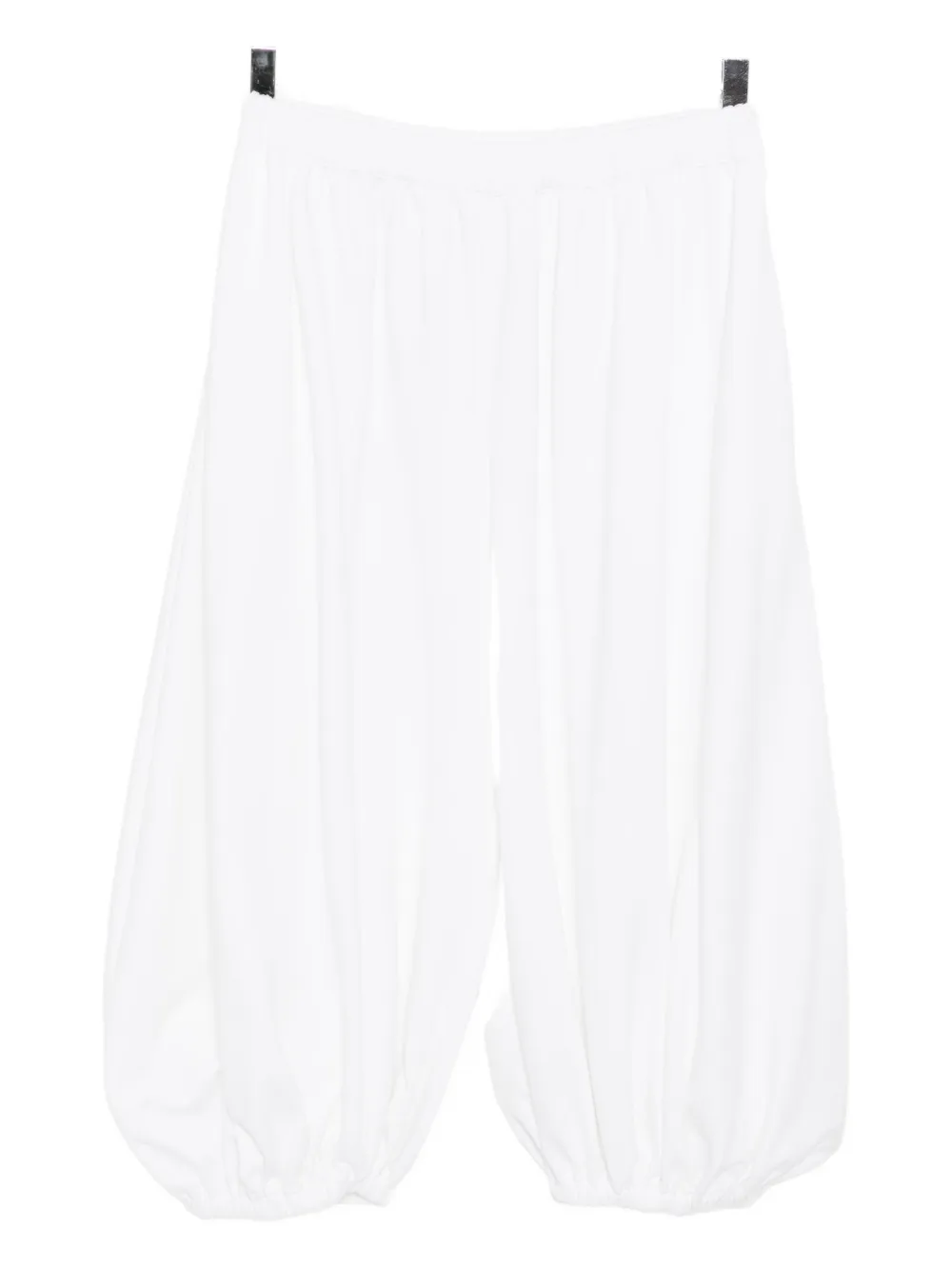 Comme Des Garçons Cropped Trousers In White