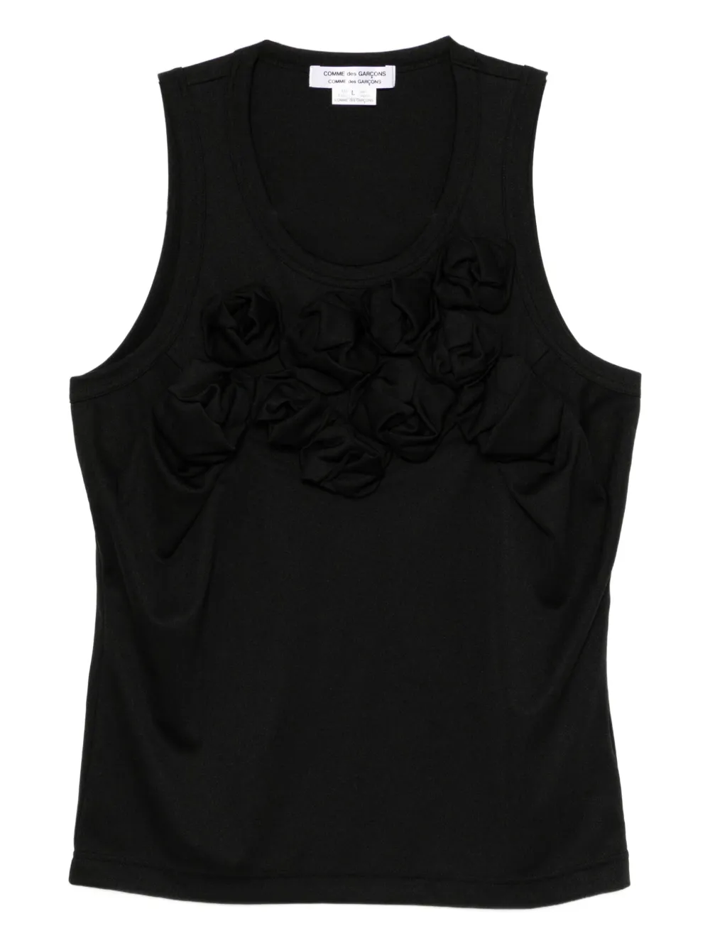 Comme Des Garçons Comme Des Garçons ruffled tank top - Nero