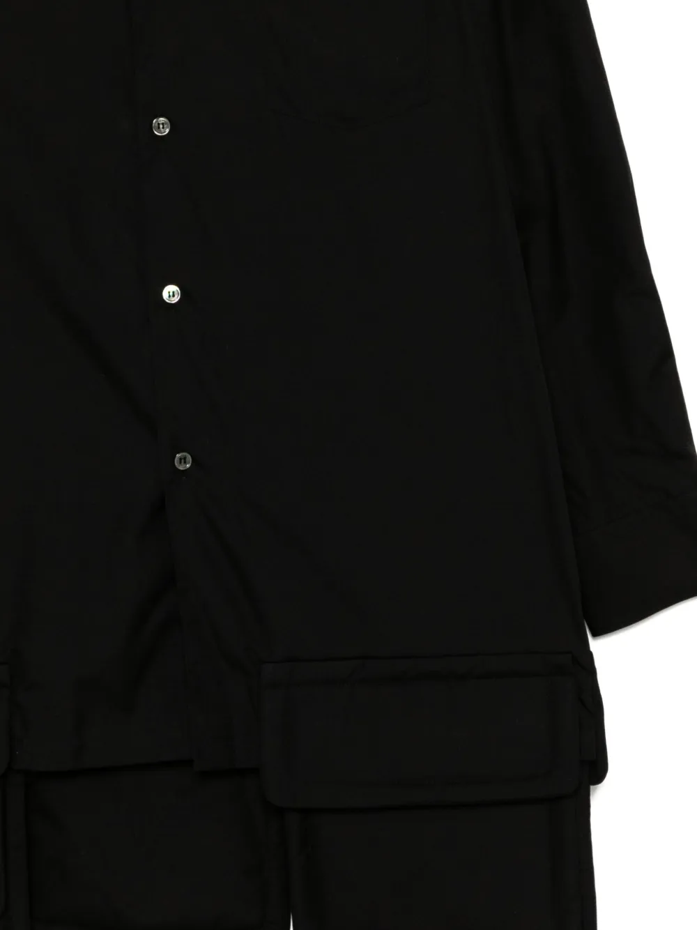 Comme Des Garçons Comme Des Garçons Blouse met meerdere zakken Zwart