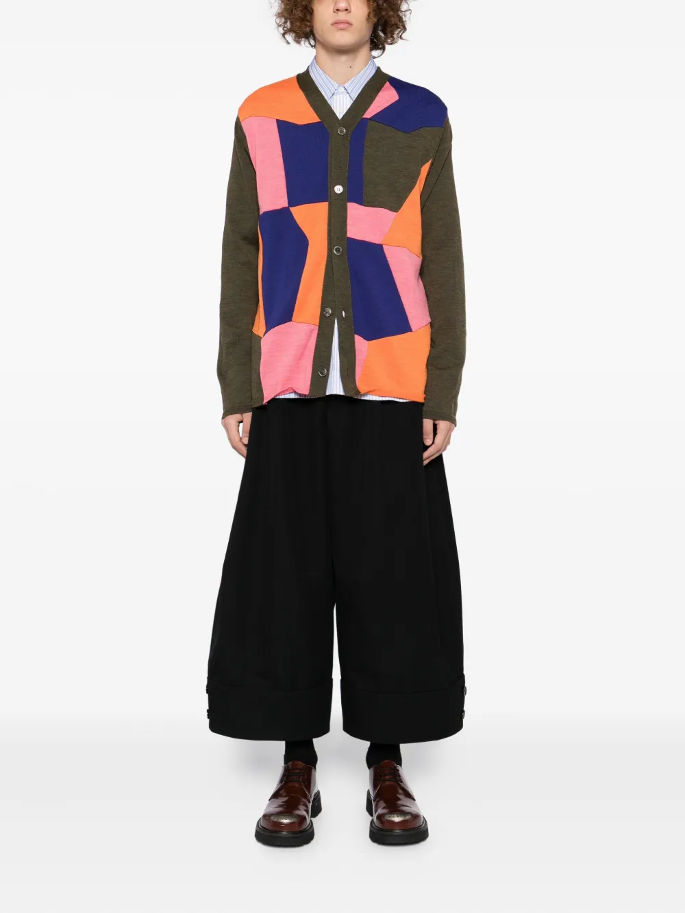 Comme des Garçons Homme Deux geometric-print cardigan | Cardigans | Image 2
