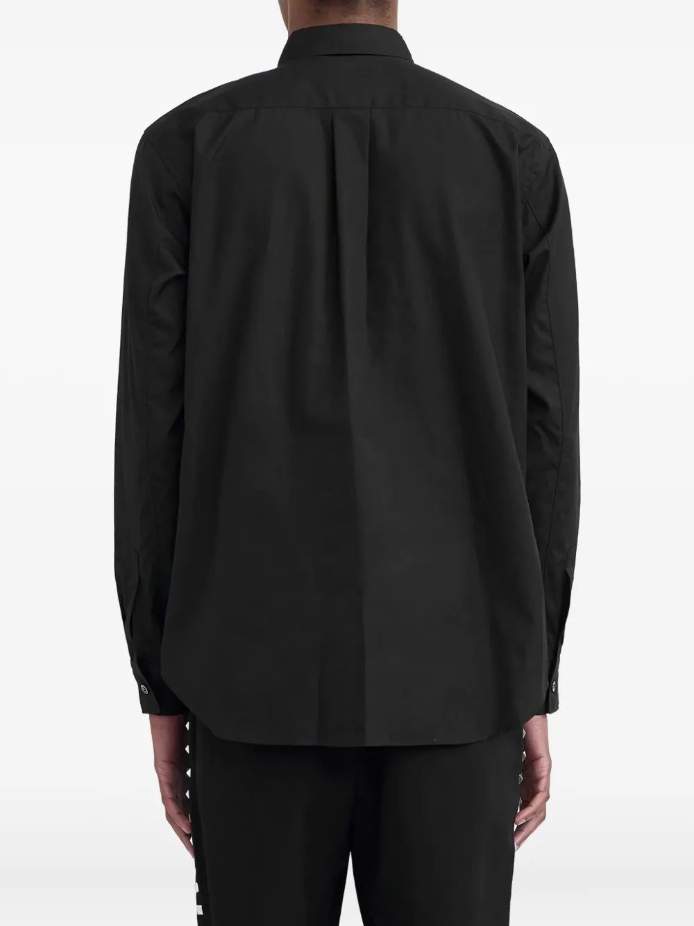 Black Comme Des Garçons Studded Button-up Shirt In Black