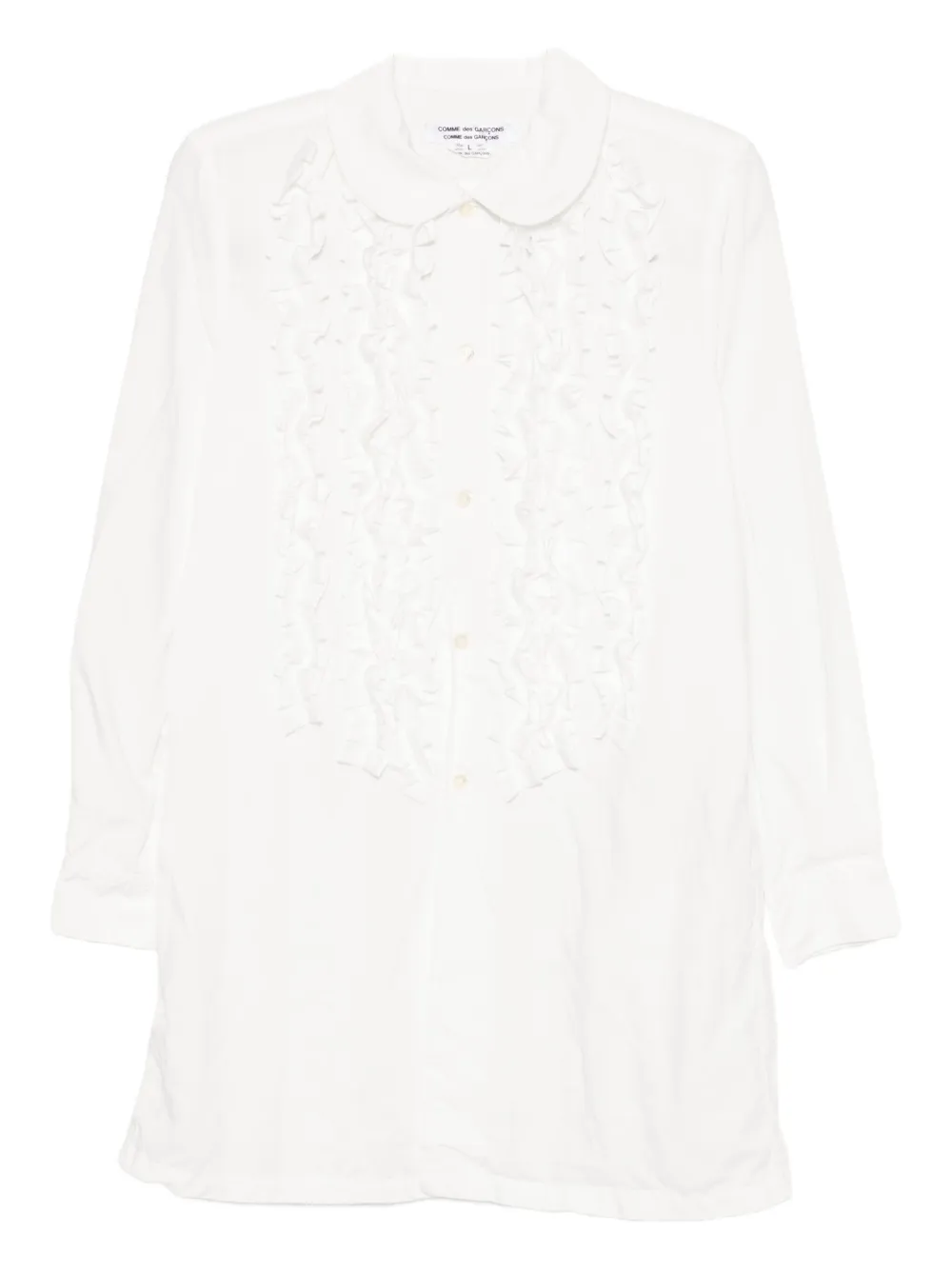Comme Des Garçons Comme Des Garçons ruffled shirt - Bianco