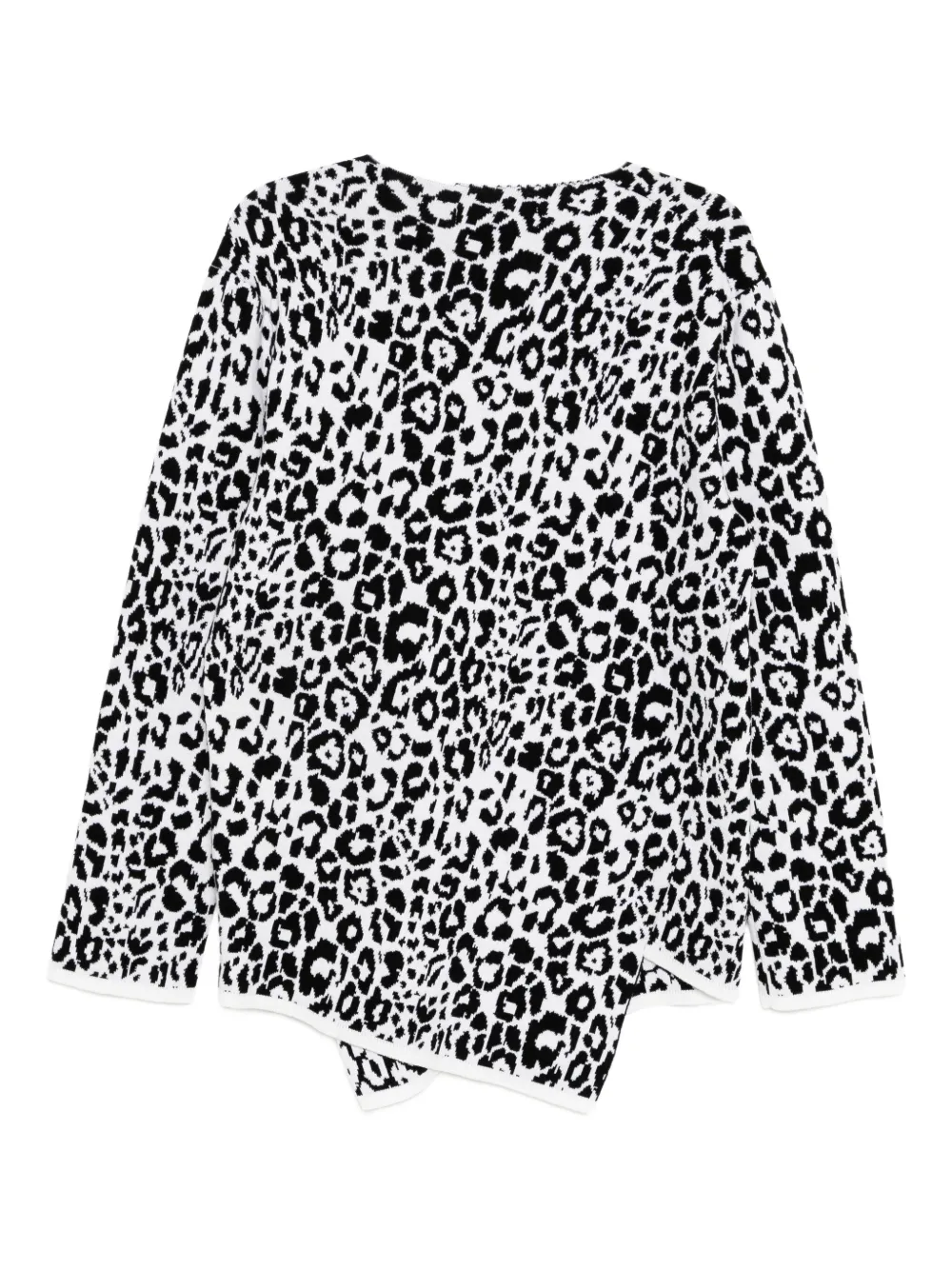 Black Comme Des Garçons leopard-print jumper | Knitted Sweaters | Image 2