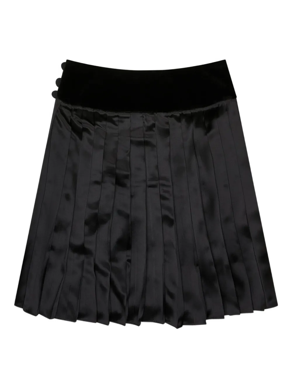 Chopova Lowena Lockhead Embellished Pleated Skirt In Black