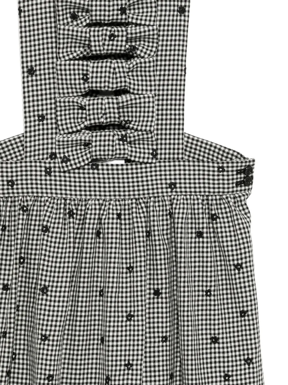 Comme Des Garcons Girl Checked Dress In Black