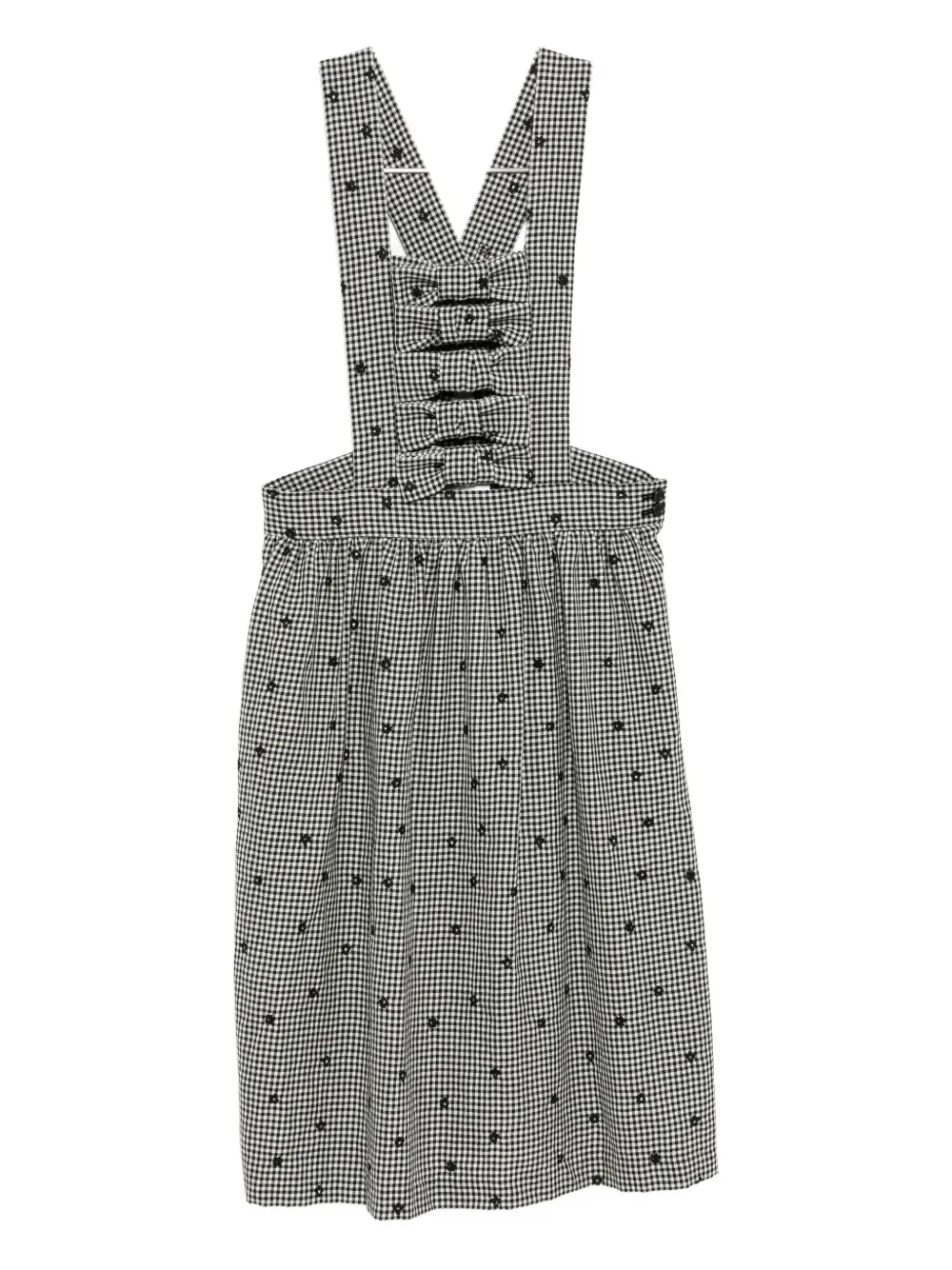 Comme Des Garcons Girl Checked Dress In Black