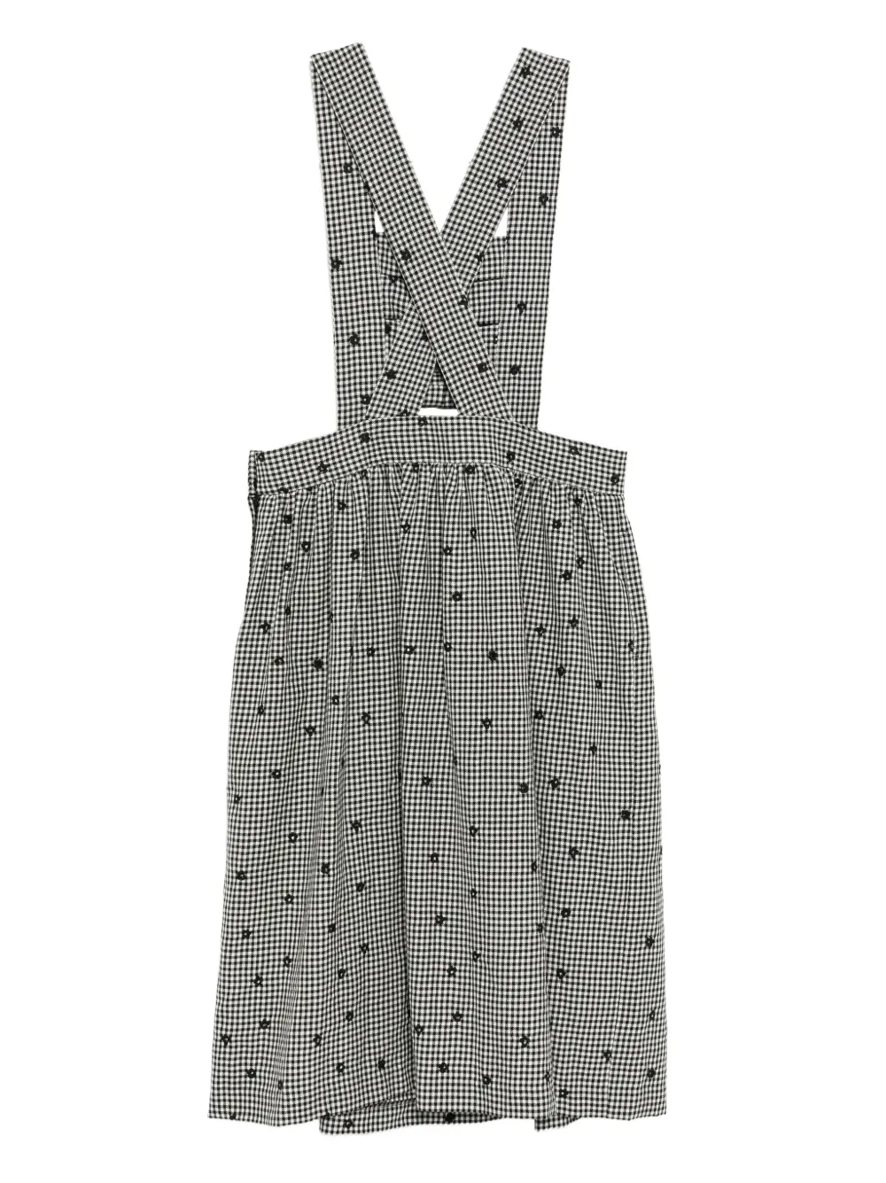 Comme Des Garçons Girl Geruite jurk Zwart