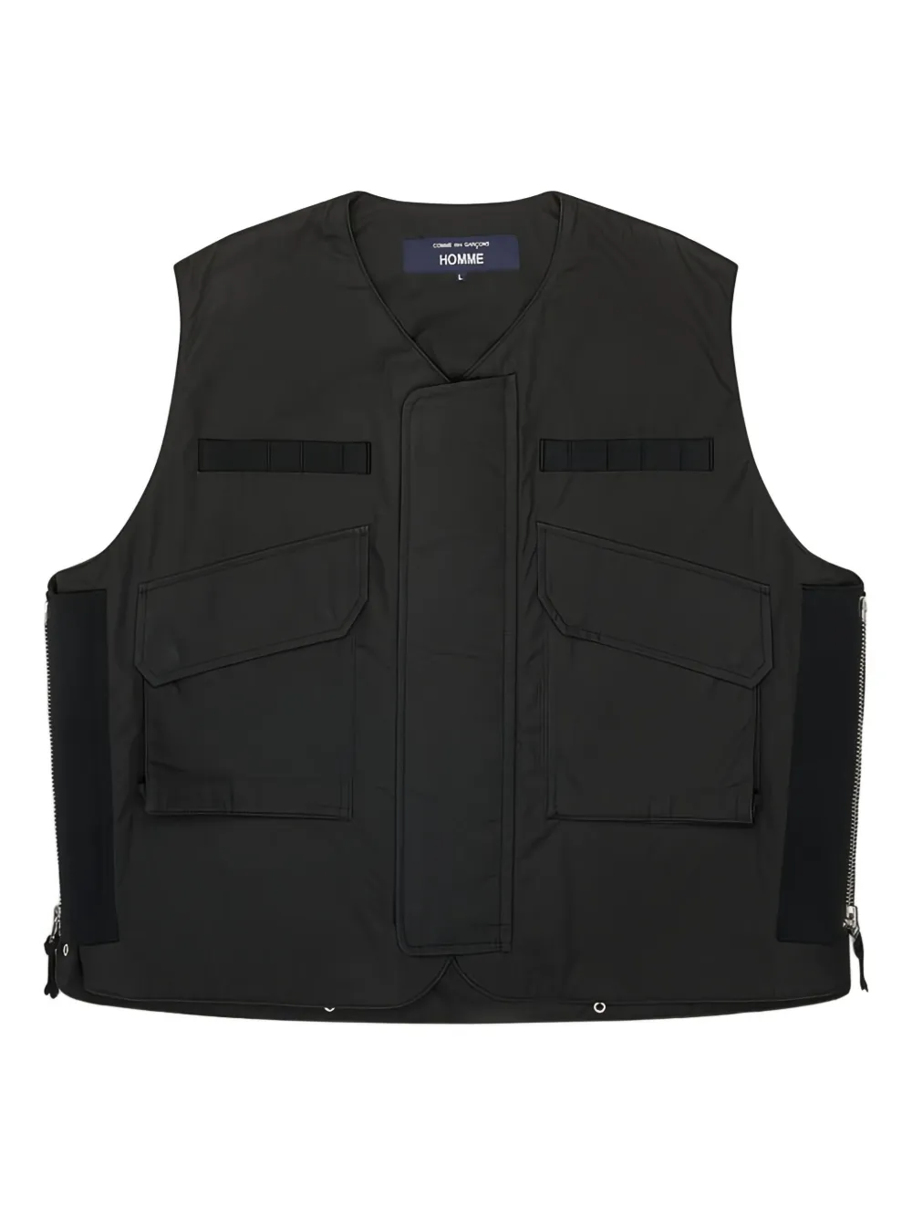 Comme des Garçons Homme flap-pocket gilet | Black | Image 1