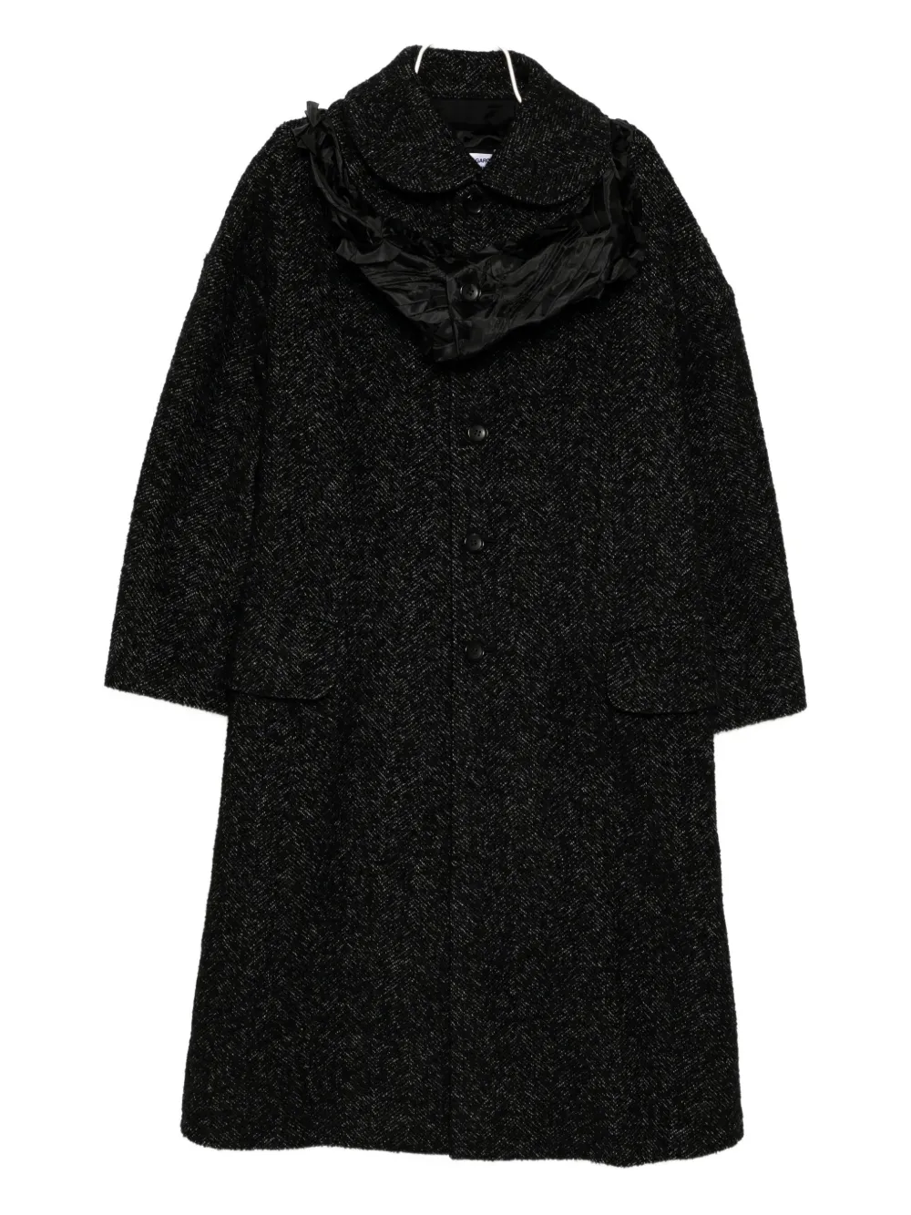 Comme Des Garçons Single-breasted Coat In Black