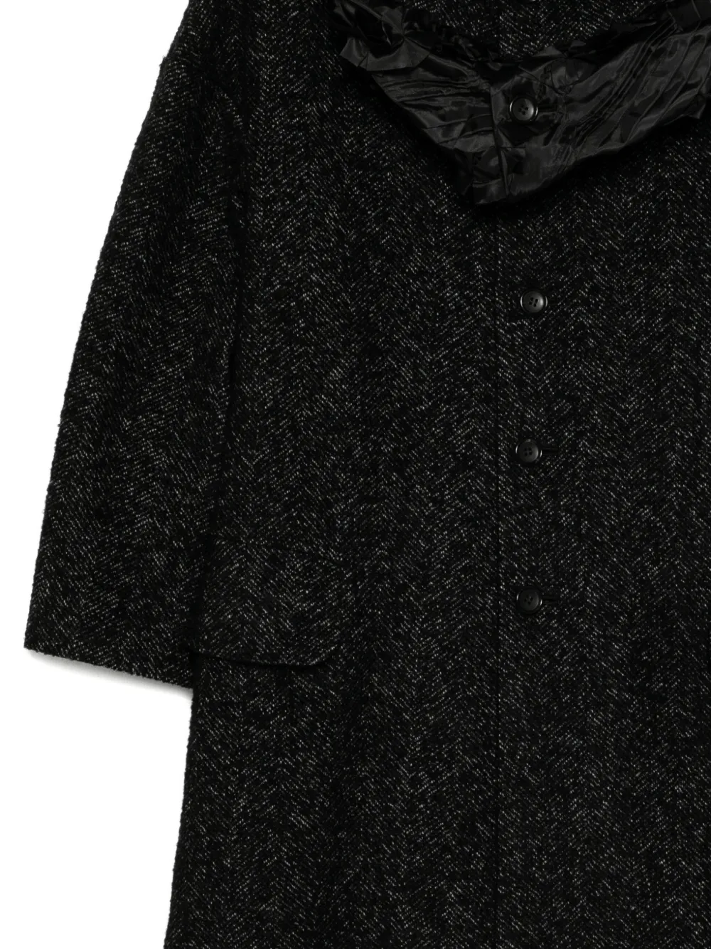 Comme Des Garçons Single-breasted Coat In Black