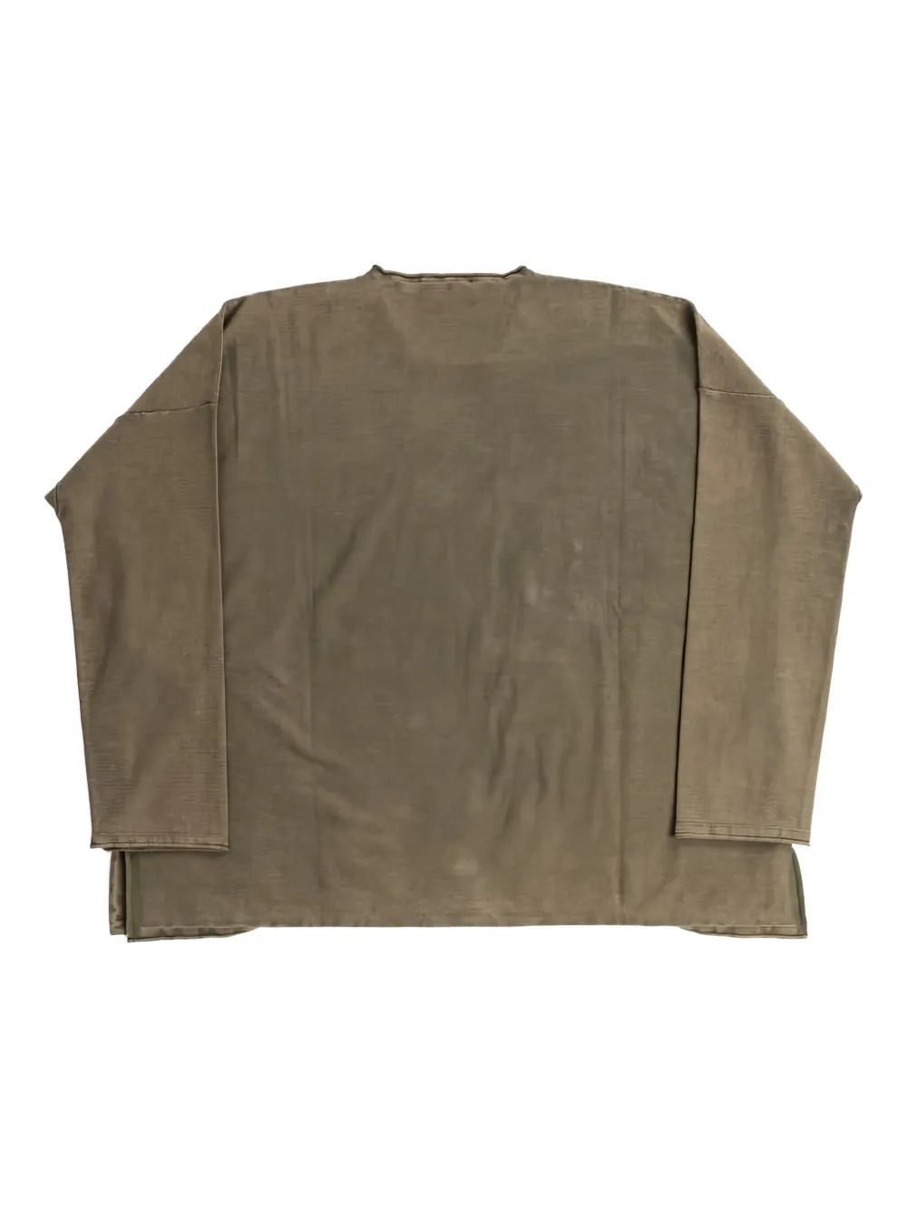 Casey Casey Gerafeld T-shirt - Grijs