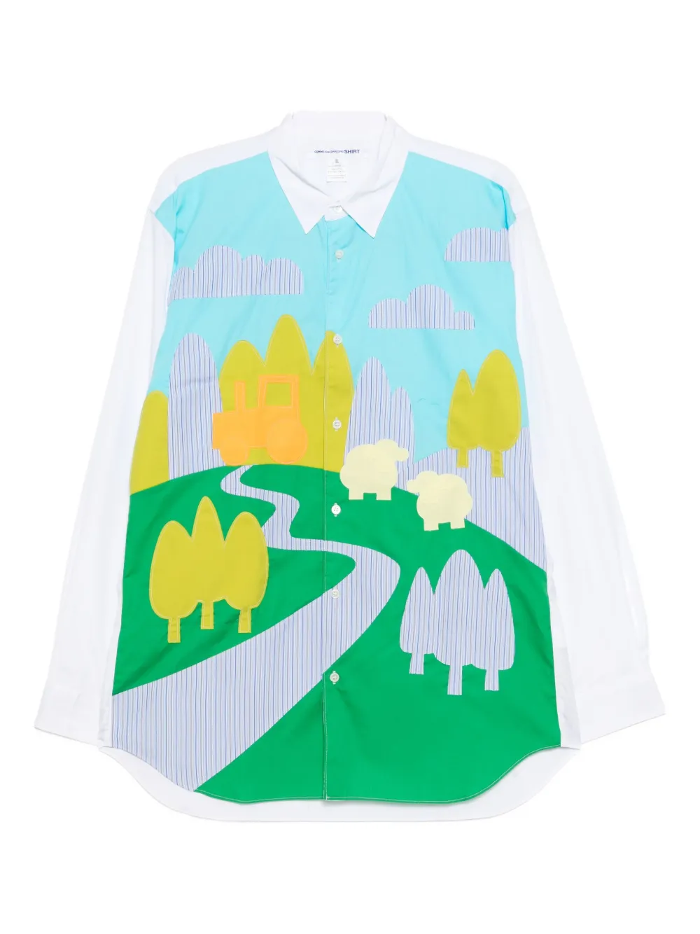Comme Des Garçons Shirt graphic-print shirt - Bianco